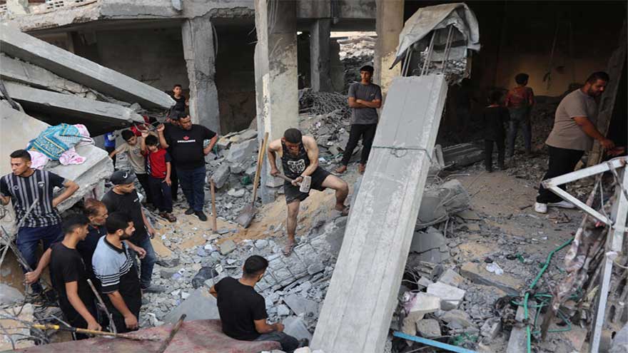 Gaza civil defence says 22 killed in Israeli strikes