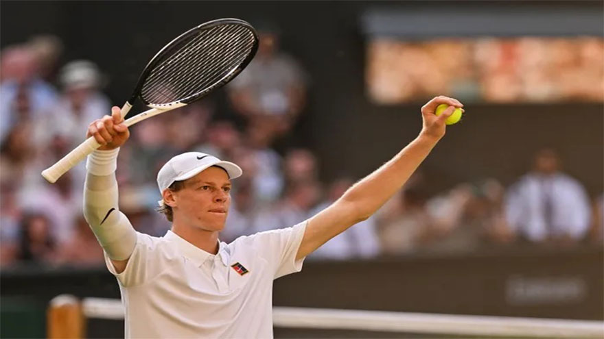 Sinner mauls Djokovic to reach first Wimbledon final