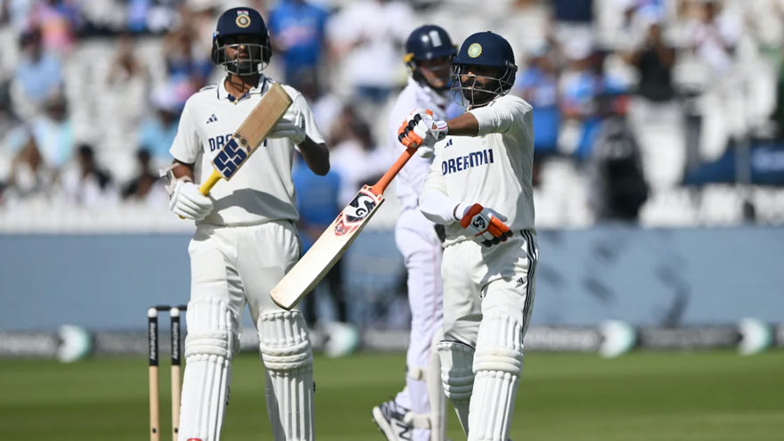 India equal England's first-innings score of 387 with test in balance