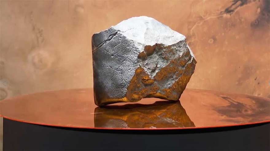 Dunya News The biggest piece of Mars on Earth is going up for auction in New York