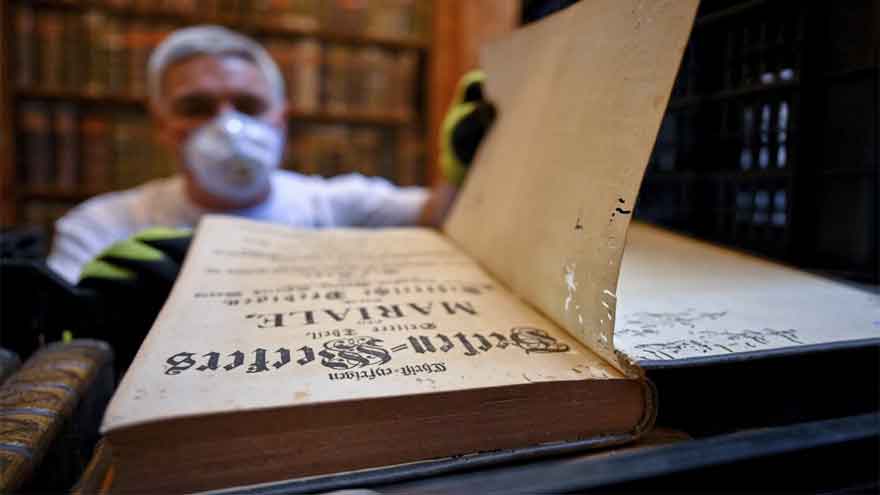 Hungary's oldest library is fighting to save 100,000 books from a beetle infestation