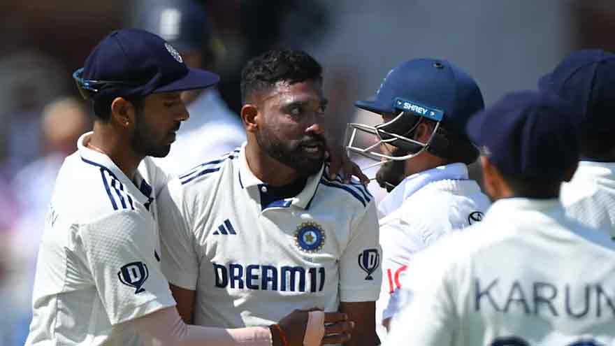 India bowler Siraj fined after Lord's incident on Day 4