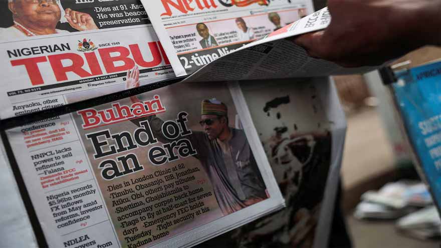 Nigeria's former leader Buhari to be buried on Tuesday, official says