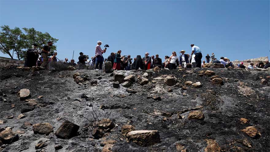 Clerics accuse West Bank settlers of attacking Christian sites