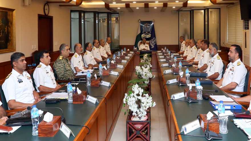Pakistan Navy chief stresses combat readiness at Command and Staff conference