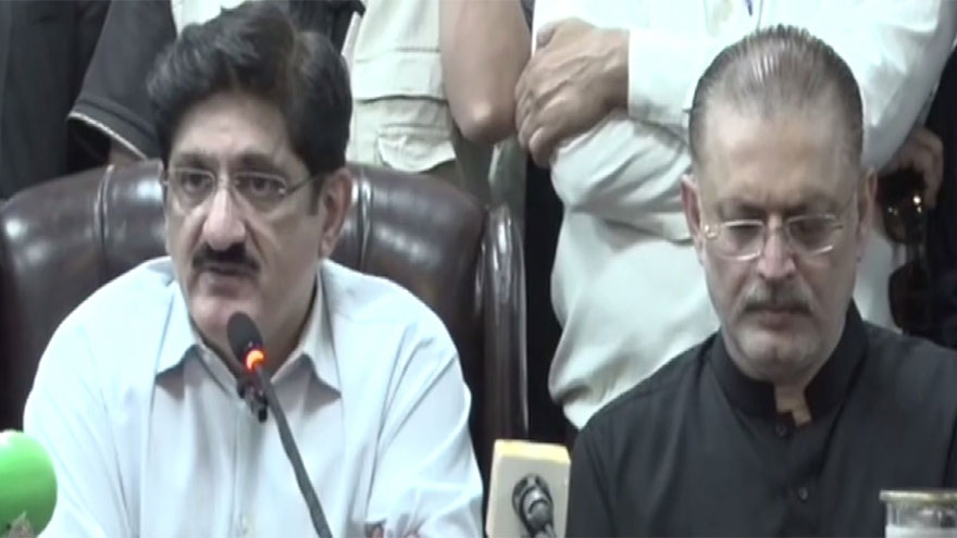 Murad Ali Shah visits rain-hit areas in Hyderabad