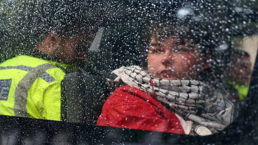 UK police arrest 55 at parliament rally for banned Palestine Action group