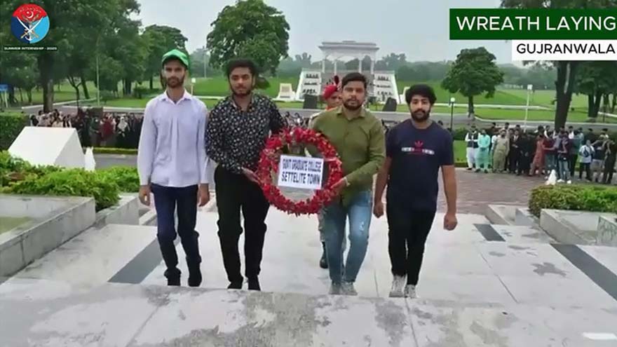 ISPR interns visit shuhada monument, army museum