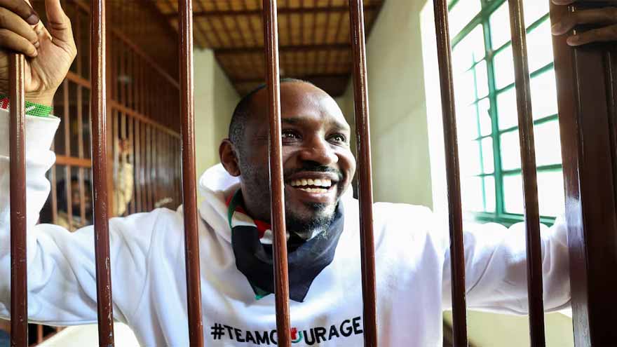 Kenya rights activist freed on bail, charged with unlawful possession of ammunition