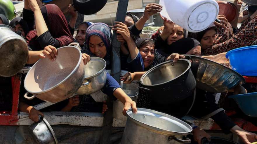 Fifteen Palestinians die of starvation in Gaza's deepening hunger crisis, medics say