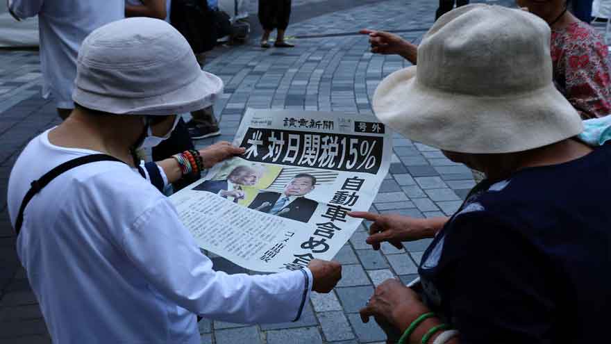 Dunya News Trump strikes tariff deal with Japan, auto stocks surge