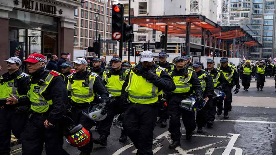 UK police on alert for immigration protests near London this weekend