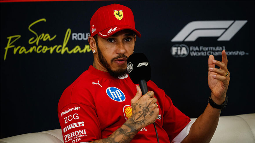 Hamilton takes matters into his own hands to 'gee up' Ferrari