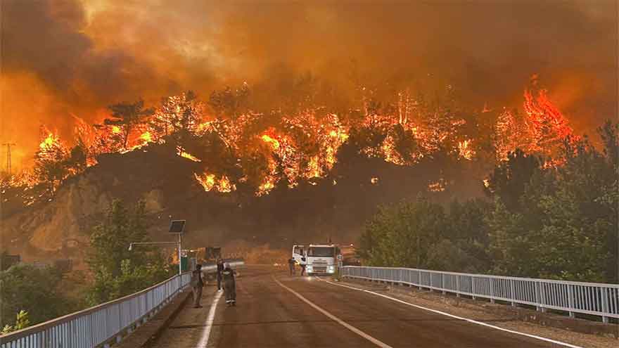 Fires engulf Turkey's Mediterranean coast as government declares 2 disaster zones