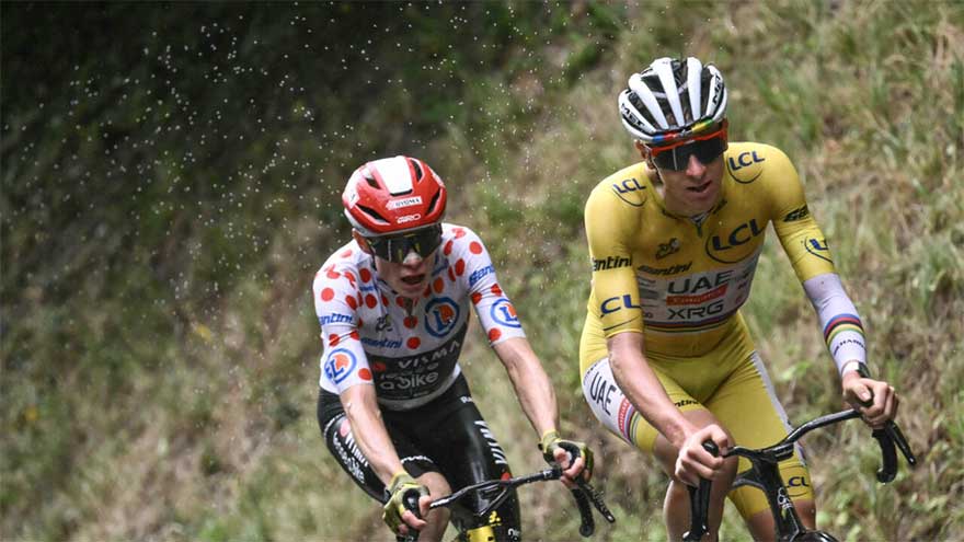 Pogacar exits Alps with Tour stranglehold as Arensman edges white-knuckle win