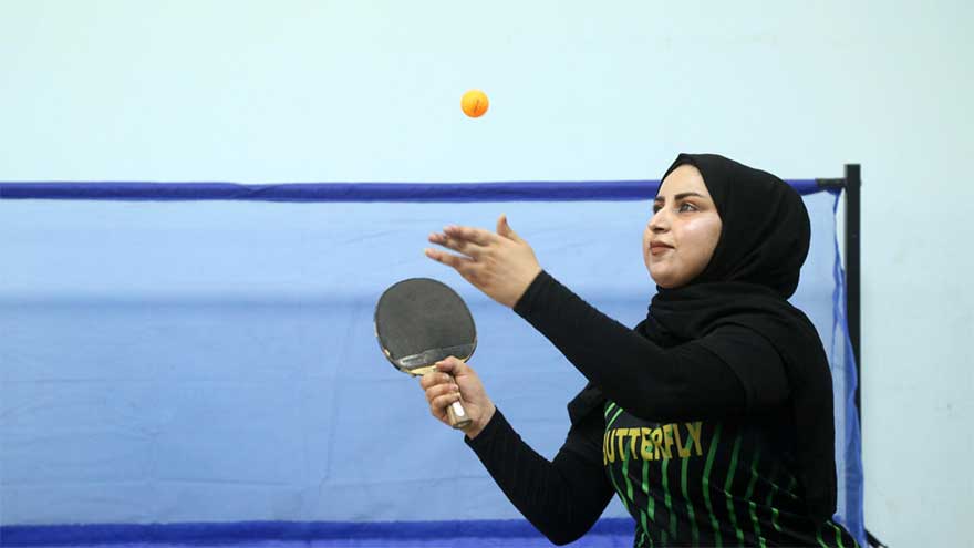 Dunya News Iraqi women table tennis players chase Paralympic dreams