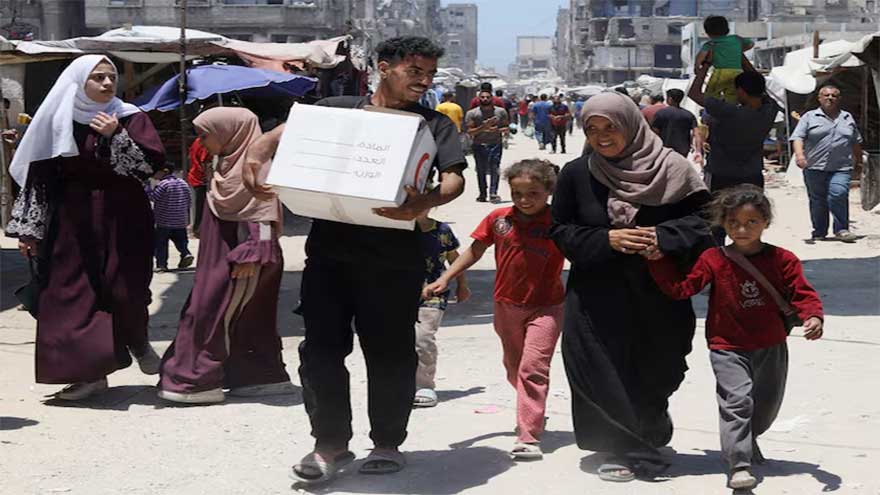 Trump says Israel will have to decide on next steps in Gaza, pledges more aid