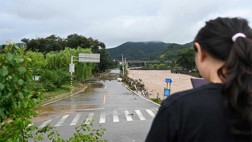 Four killed in landslide as heavy rain drenches northern China