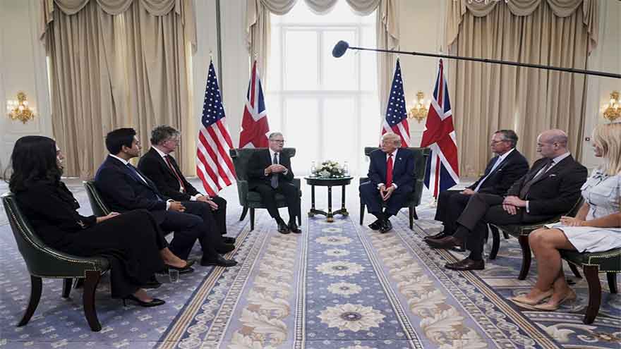 Britain's prime minister presses Trump on 'desperate' situation in Gaza during meeting in Scotland