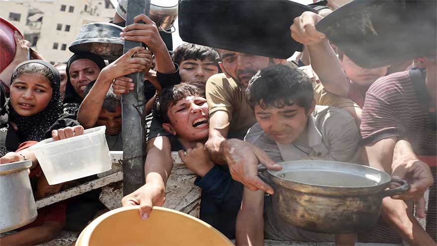 Famine is 'playing out' in Gaza, warns global hunger monitor