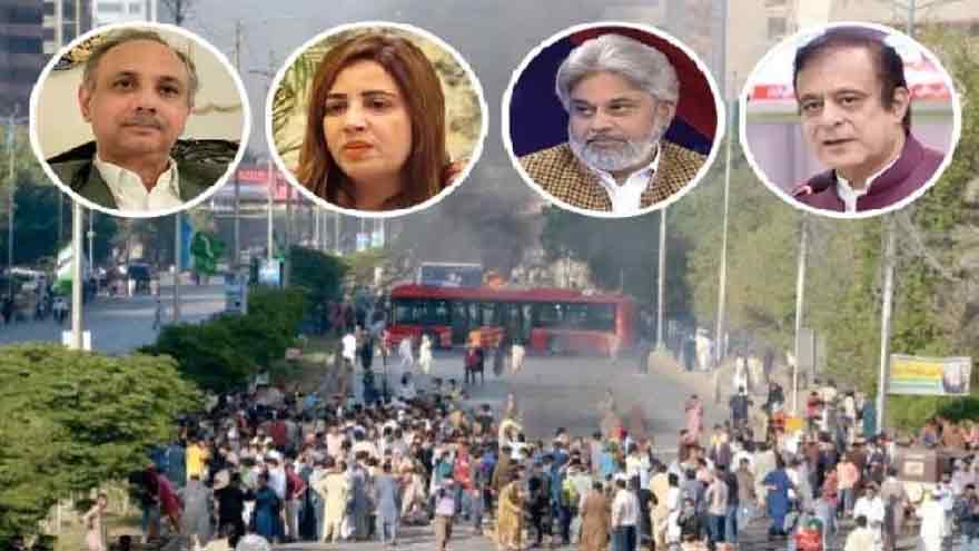 Omar Ayub, Shibli Faraz among other PTI leaders handed 10-year jail term in May 9 cases