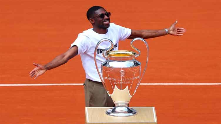 Champions League trophy, Dembele get winners' welcome at French Open
