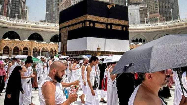 عازمین حج کو ہیٹ سٹروک کے خطرات کیلئے تیار رہنے کا ہائی ٹمپریچر الرٹ جاری