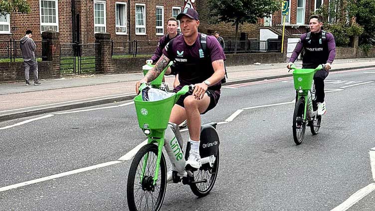 England get on their bikes as Windies sit in traffic jam