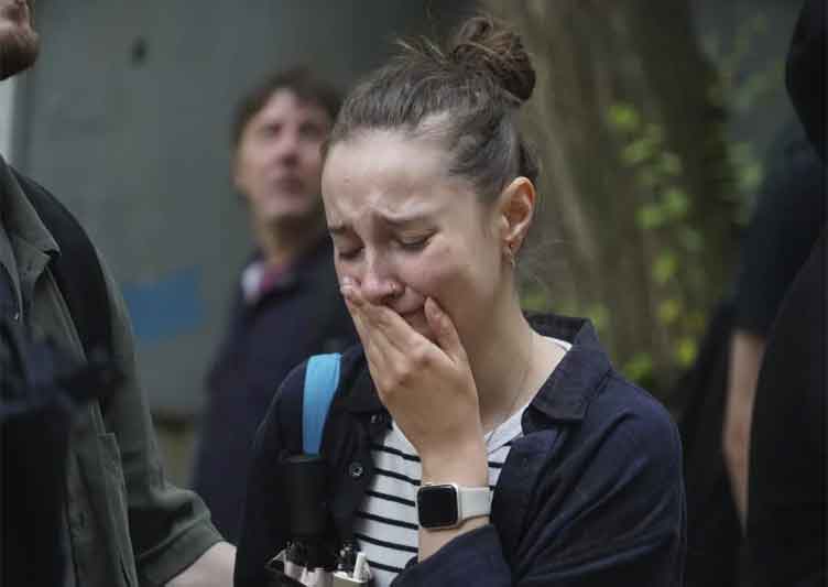 Russian drones and missiles target Ukraine's eastern city of Kharkiv, killing 3, officials say