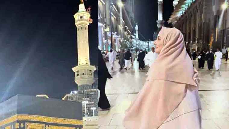 اداکارہ ہانیہ عامر نے بھی حج کی سعادت حاصل کر لی