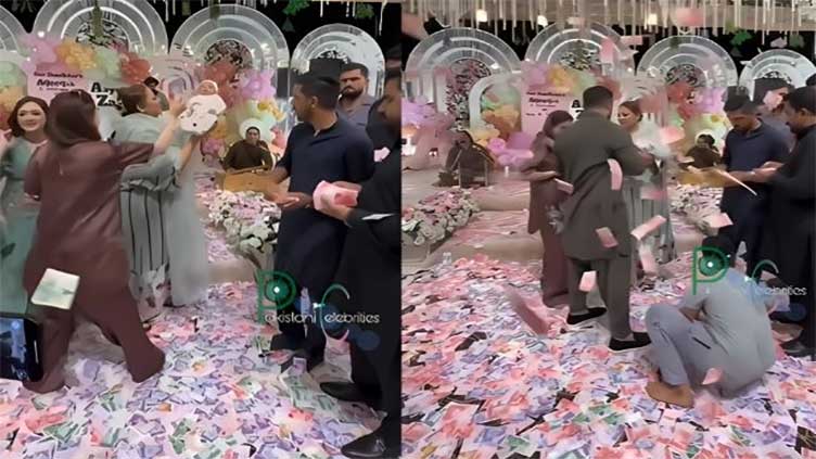 Rajab Butt trolled for tossing money at niece's Aqiqah ceremony