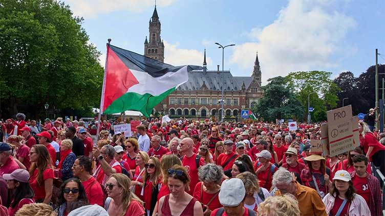 Tens of thousands rally for Gaza in Netherlands, Belgium