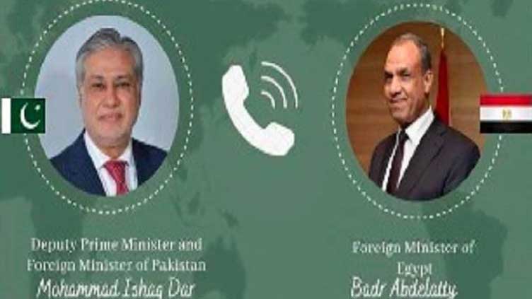 Ishaq Dar, Egyptian Foreign Minister discuss regional tensions over phone