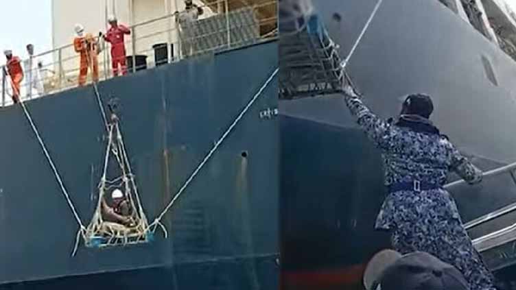 Pakistan Navy conducts rescue operation to save Indian crew member