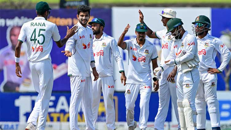 Bangladesh's lead over Sri Lanka nears 200 in first Test