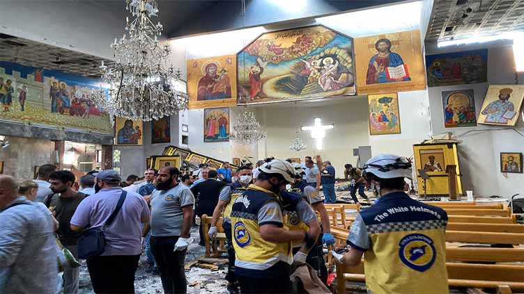Twenty killed in suicide bombing at Damascus church