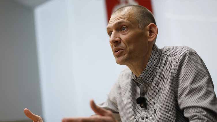 Emaciated after 5 years in prison, Belarusian dissident Tsikhanouski vows to fight on