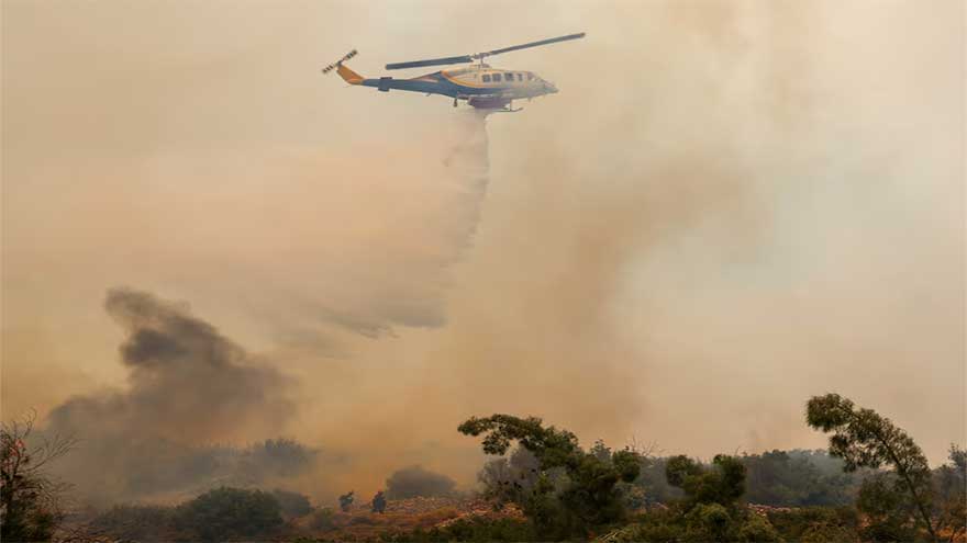 Greek island of Chios declares emergency as wildfires rage for second day