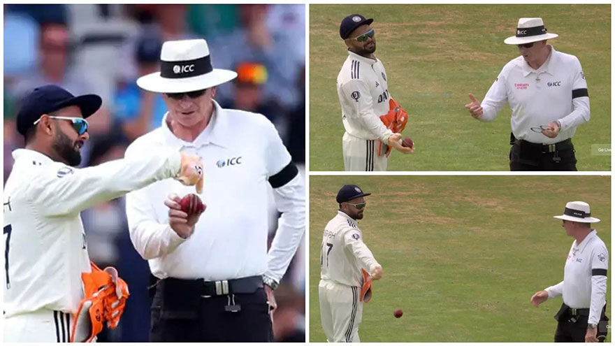 India's Pant reprimanded for dissent in first Test