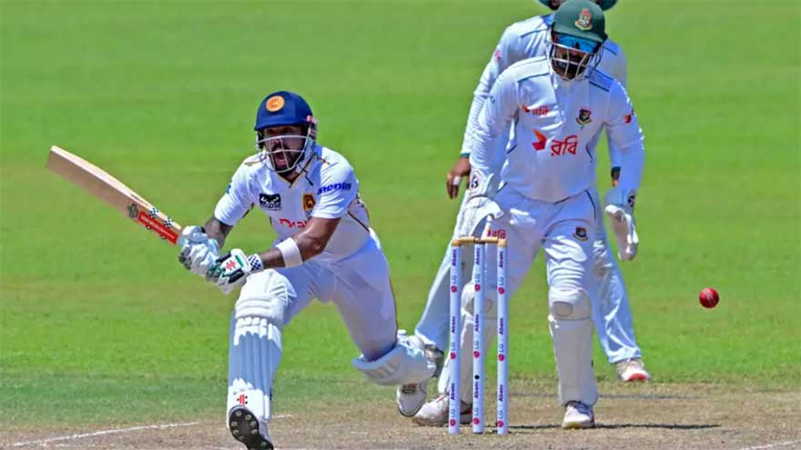 Kusal Mendis steers Sri Lanka to commanding lead over Bangladesh