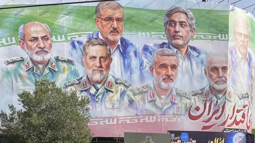 Iran holds state funeral for slain top brass in 12-day war with Israel