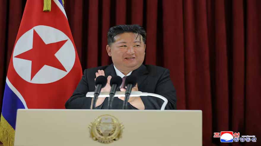 North Korea's Kim seen draping coffins with flag at Russia treaty anniversary