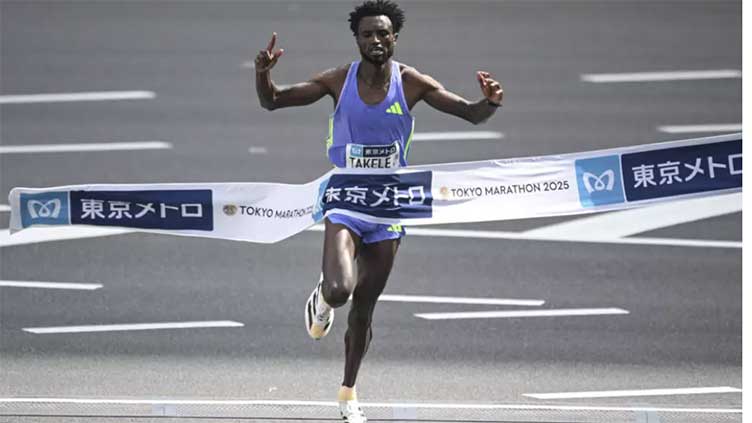 Takele wins Tokyo Marathon as Cheptegei finishes ninth