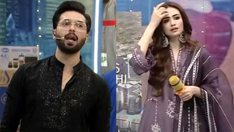 Fahad Mustafa's comments on Sana Javed leave netizens curious