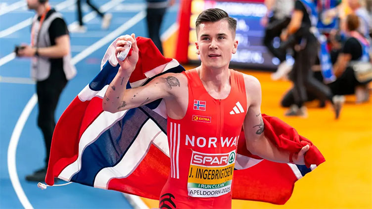 Ingebrigtsen storms to third European 1500m indoor gold