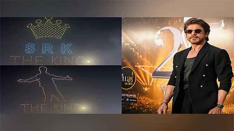 IIFA 2025: Drones light up sky with SRK's signature pose