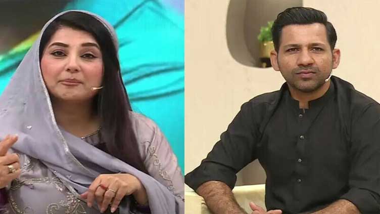 Javeria Saud claps back at caller who make fun of Sarfraz Ahmed's weak English