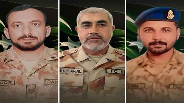 Three FC personnel among five martyred, four terrorists killed in Noshki attack