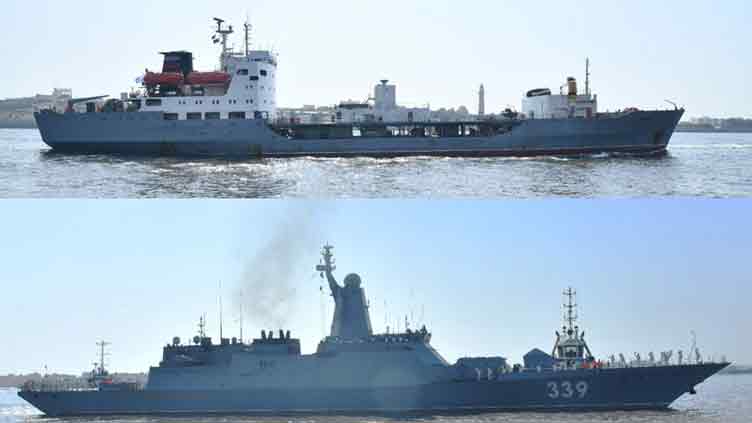 Russian warships reach Karachi for joint naval exercises