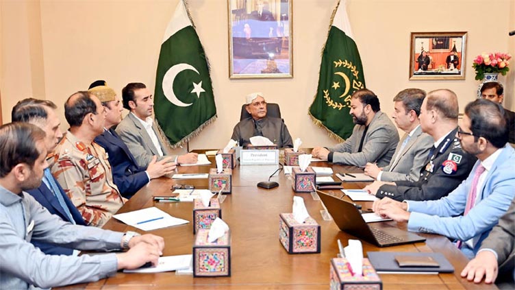 President Zardari reiterates resolve to defeat terrorism during Quetta visit